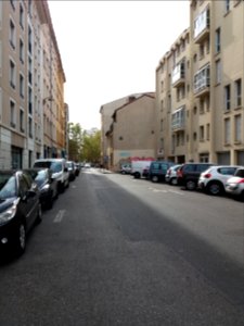 Lyon 4e - Rue de Cuire, vers le sud, depuis la rue Rosset