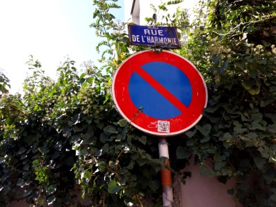 Lyon 4e - Rue de l'Harmonie, plaque et panneau