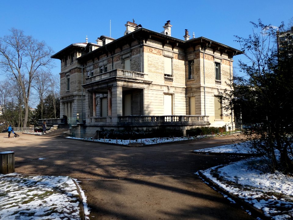 Lyon 4e - Parc de la Cerisaie - Villa Gillet - Côté sud-ouest