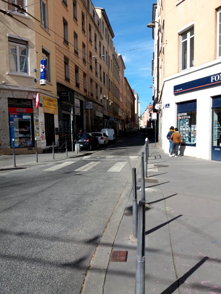 Lyon 4e - Rue de Belfort, depuis la rue d'Austerlitz
