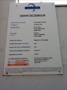Lyon 4e - Montée Bonafous, permis de démolir d'un garage (2019)