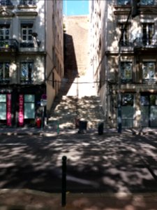 Lyon 4e - Montée Rater, depuis le cours d'Herbouville