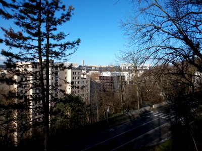 Lyon 4e - Montée des Esses, vue sur Lyon et la Duchère