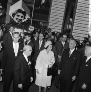Lyndon Johnson opende Voedsel en Landbouw Tentoonstelling in RAI, Bestanddeelnr 915-7209