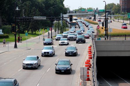 Lyndale Avenue from Irene Hixon Whitney Bridge, August 2018