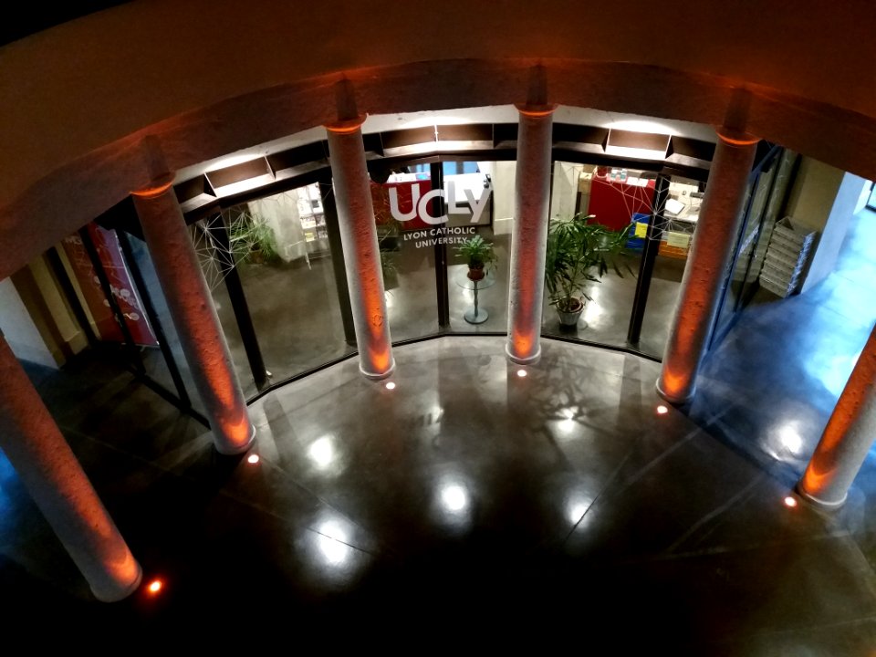 Lyon 2e - Campus Saint-Paul, colonnes (2)