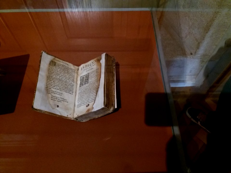 Lyon 1er - Musée de l'imprimerie - L'Odyssée des Livres Sauvés, Marc Tulle Cicero, Les Épitres familières, Paris, Étienne Dolet, 1542