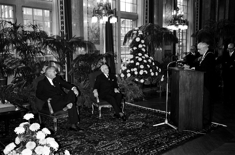 Lyndon B. Johnson in Rotterdam, Bestanddeelnr 915-7154