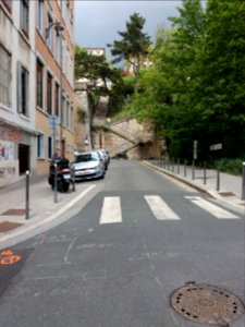 Lyon 1er - Montée du Lieutenant Allouche, depuis la rue du Bon Pasteur