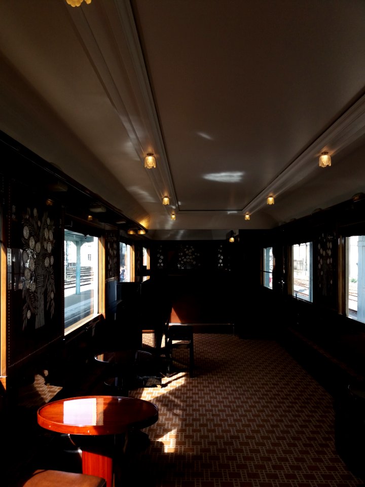 Lyon 2e - Gare de Lyon-Perrache, wagons de l'Orient Express de la SNCF (42)