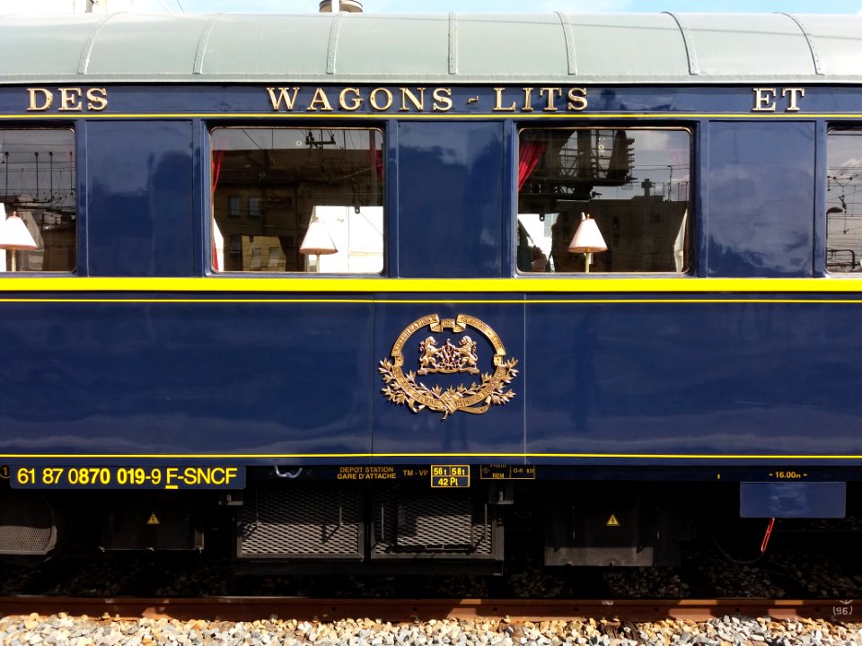 Lyon 2e - Gare de Lyon-Perrache, wagons de l'Orient Express de la SNCF (53)