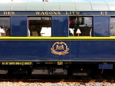 Lyon 2e - Gare de Lyon-Perrache, wagons de l'Orient Express de la SNCF (53)