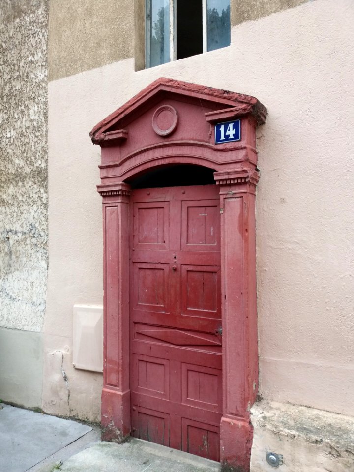 Lyon 1er - Montée du Lieutenant Allouche - Porte au numéro 14
