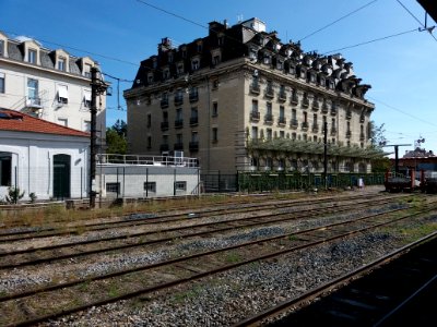 Lyon 2e - Gare de Lyon-Perrache, vue sur l'hôtel Château-Perrache