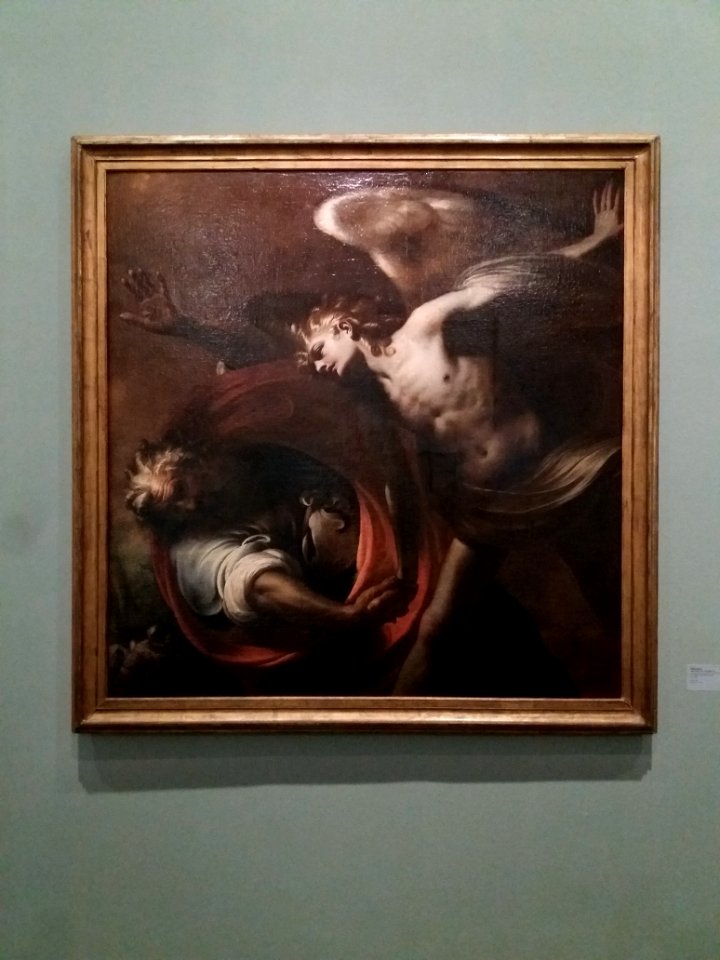 Lyon 1er - Musée des Beaux-Arts de Lyon - Exposition Drapé - La Lutte de Jacob et l'ange, par Pietro Ricchi
