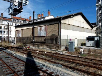 Lyon 2e - Gare de Lyon-Perrache, bâtiment en bout de quai nord