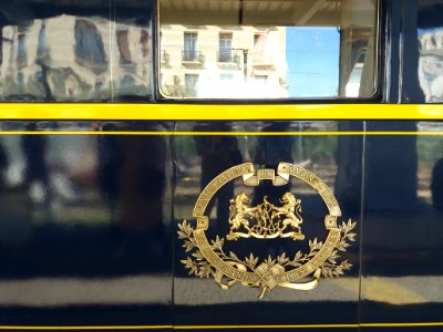 Lyon 2e - Gare de Lyon-Perrache, wagons de l'Orient Express de la SNCF (09)