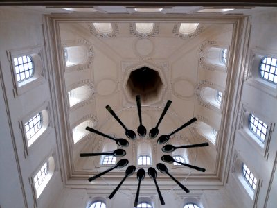 Lyon 2e - Grand Hôtel Dieu - Cité internationale de la gastronomie de Lyon - Plafond du petit dôme