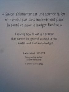 Lyon 2e - Grand Hôtel Dieu - Cité internationale de la gastronomie de Lyon - Citation de Ginette Mathiot