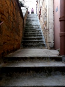 Lyon 1er - Bastion Saint Laurent, escalier extérieur (4)