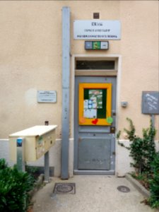 Lyon 1er - Jardin des Chartreux - Maison de l'économie circulaire, porte de l'espace associatif