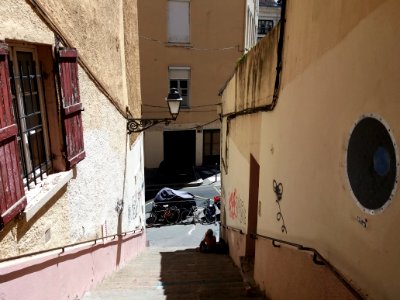 Lyon 1er - Montée de Vauzelles, en arrivant rue du Bon Pasteur