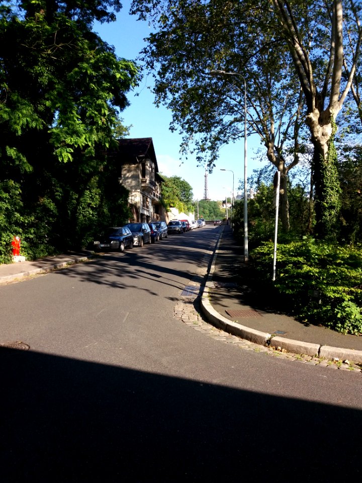 Lyon 1er - Montée de la Butte, partie est depuis la rue de la Poudrière
