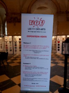 Lyon 1er - Hôtel de ville de Lyon - Les 111 des arts 2019, kakemono