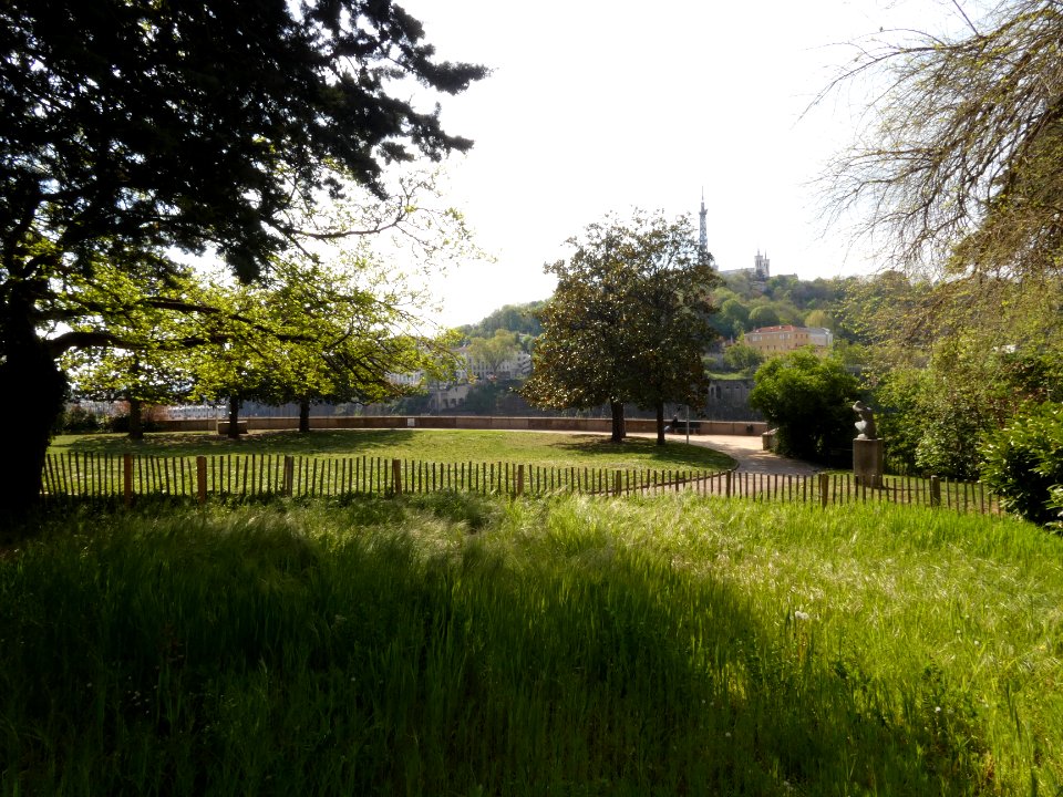 Lyon 1er - Jardin des Chartreux - Depuis le cours Général Giraud