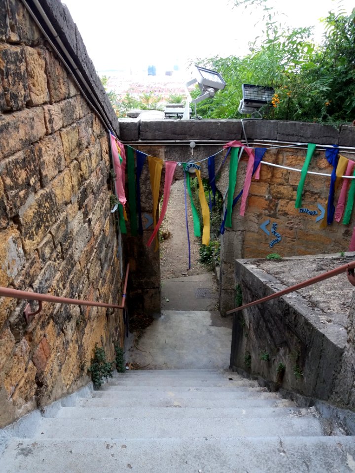 Lyon 1er - Bastion Saint Laurent, escalier extérieur (3)