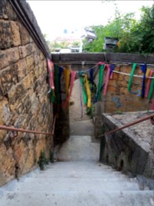 Lyon 1er - Bastion Saint Laurent, escalier extérieur (3)
