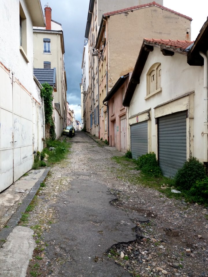 Lyon 1er - Impasse Vauzelles, depuis le fond