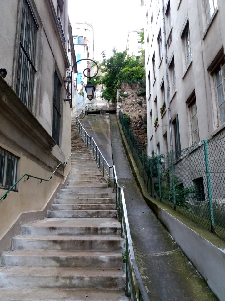 Lyon 1er - Montée Coquillat, depuis la place Chazette