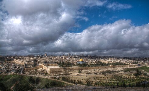 City jewish dome of the rock photo