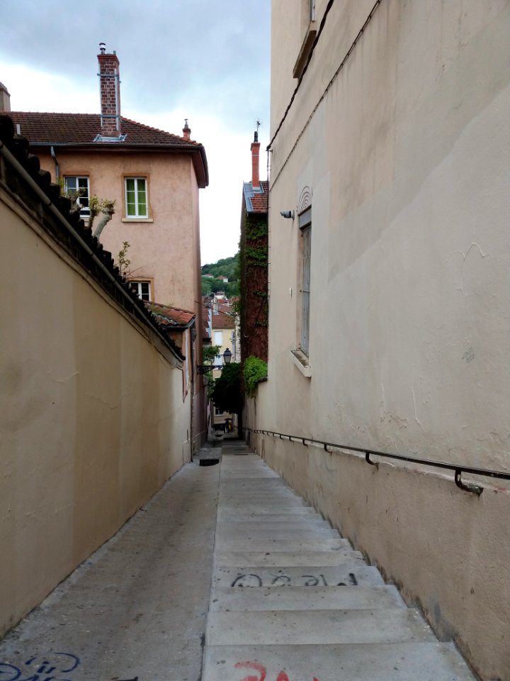 Lyon 1er - Montée de Vauzelles, depuis la rue de l'Alma
