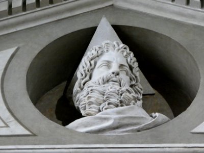 Lyon 2e - Chapelle de l'Hôtel Dieu - Baptistère - Buste