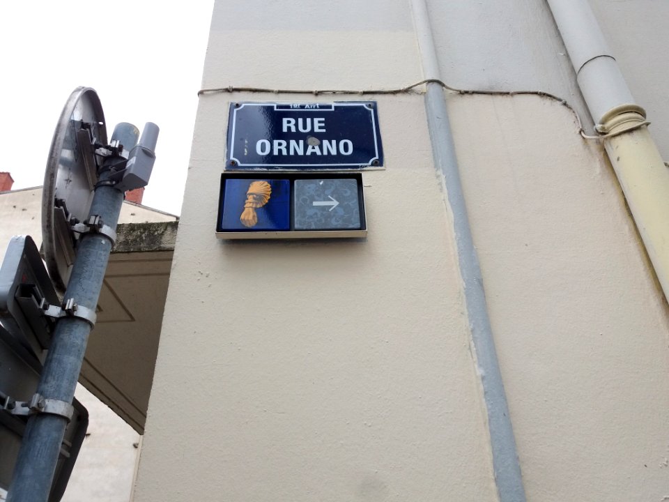 Lyon 1er - Rue Ornano, plaque