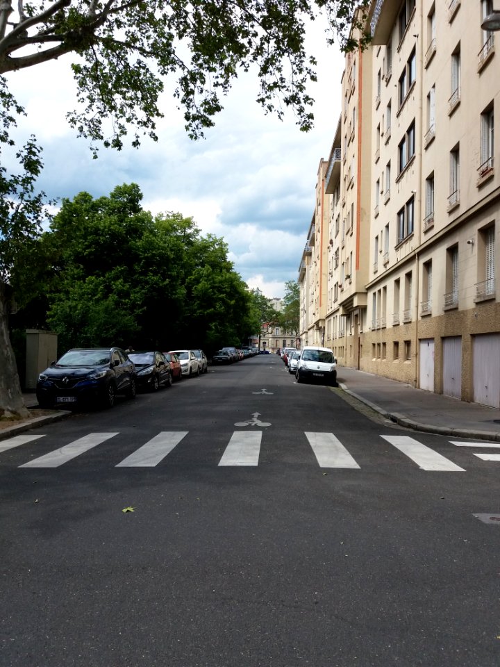 Lyon 1er - Rue Marie-Anne Leroudier, depuis la rue Pierre Dupont