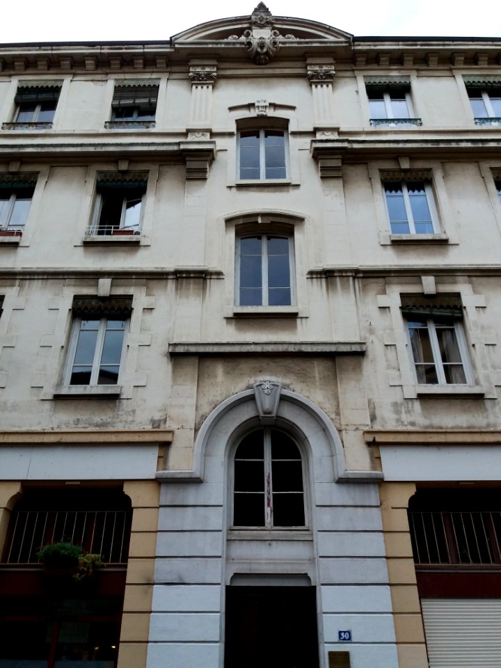 Lyon 1er - Rue Jean-Baptiste Say, façade au numéro 30