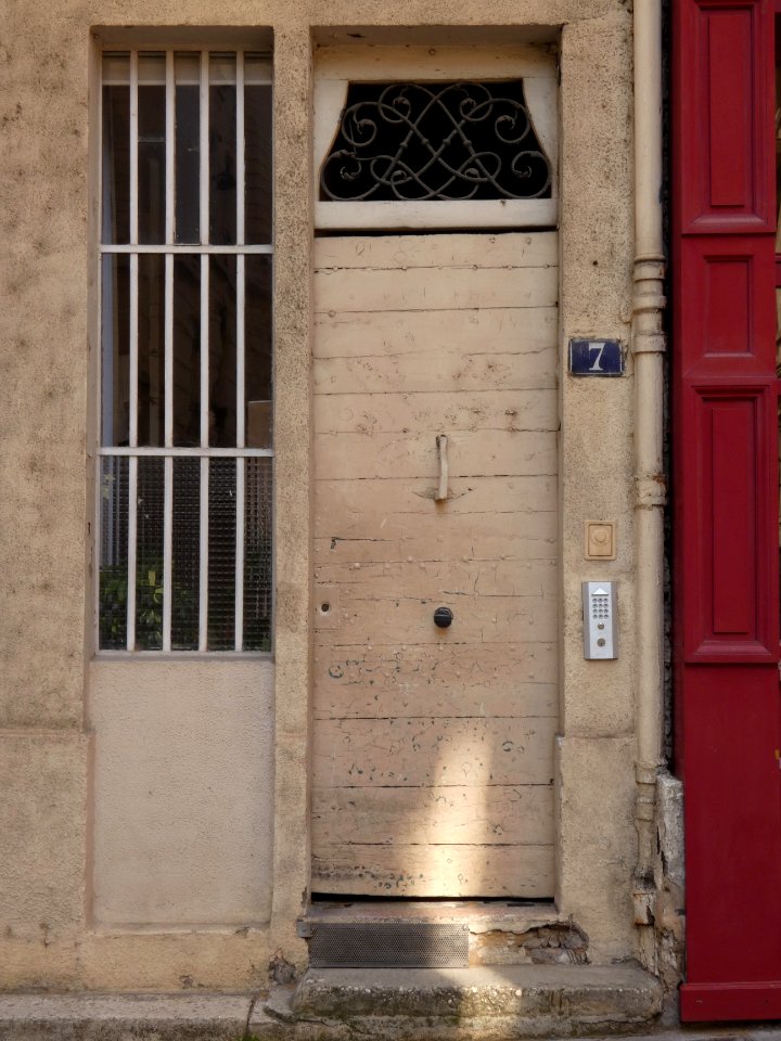 Lyon 1er - Rue Pareille - Porte au numéro 7