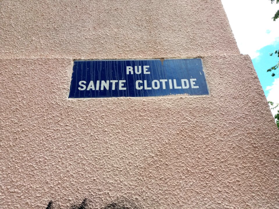Lyon 1er - Rue Saint Clotilde, plaque
