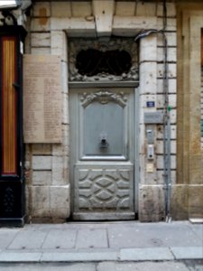 Lyon 1er - Rue Sainte Catherine, porte au numéro 12