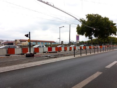 Lyon 2e - Cours Charlemagne - Tramway T1 - Aire de retournement temporaire partie sud 03