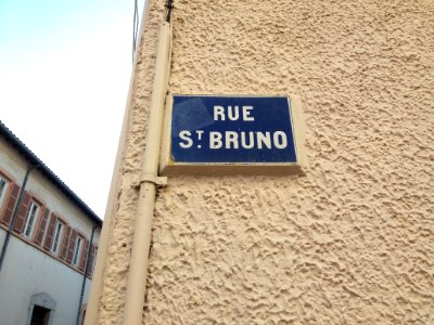 Lyon 1er - Rue Saint Bruno, plaque