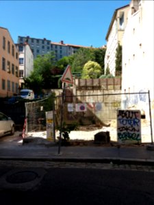 Lyon 1er - Rue Neyret, chantier au numéro 35