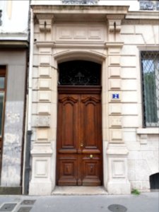Lyon 1er - Rue du Jardin des Plantes, porte au numéro 2