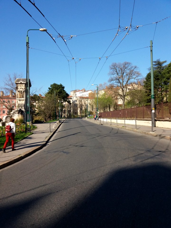 Lyon 1er - Rue Lucien Sportisse, en montant depuis la rue Burdeau