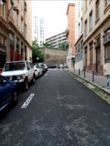 Lyon 1er - Rue Grognard, vers l'ouest depuis la rue Mottet de Gérando