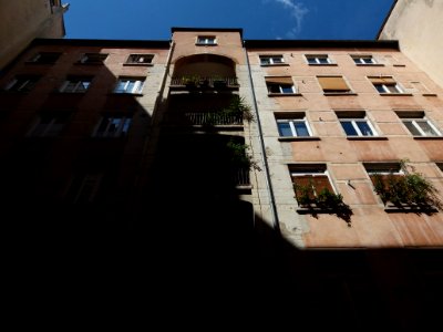 Lyon 1er - Traboule entre le 13 rue des Capucins et le 14 rue René Leynaud - Façade 02