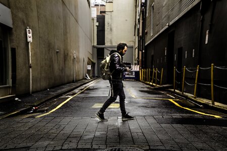 Pavement person road